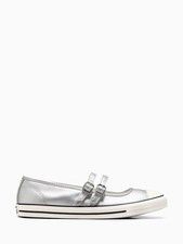 New Converse All Star Dainty Mary Jane Strap Shoes - Silver (A12201C)