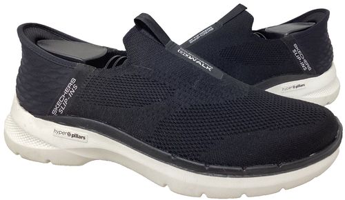 Skechers Men's Slip-Ins Go Walk Slip On Shoes Black/White Ex Wide Size:10 91AB