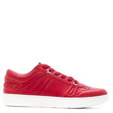 Jimmy Choo Men's Hawaii/M Red Calf Leather Trainers, Brand Size 41 (US Size 8)