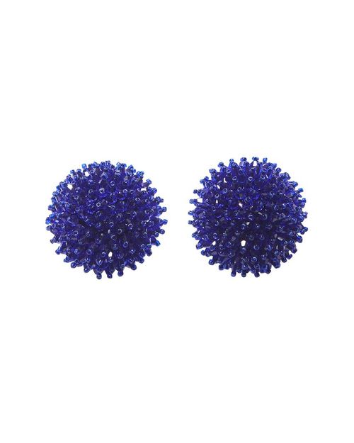 Carolina Herrera Cz Beaded Ball Dome Earrings Women's