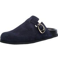 Women Bernardo Easton Clog Slip On Shoes Dark Navy